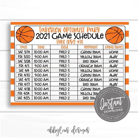basketball schedule|Schedule .